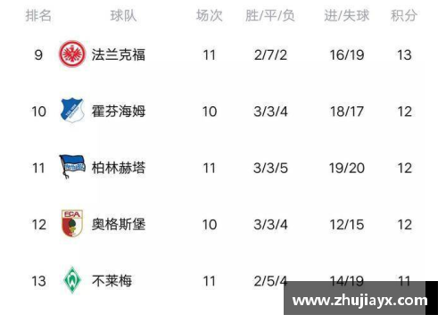 zoty中欧体官方网站德甲积分榜_黑马爆冷多特登顶!拜仁第5,沙尔克丢11球垫底! - 副本